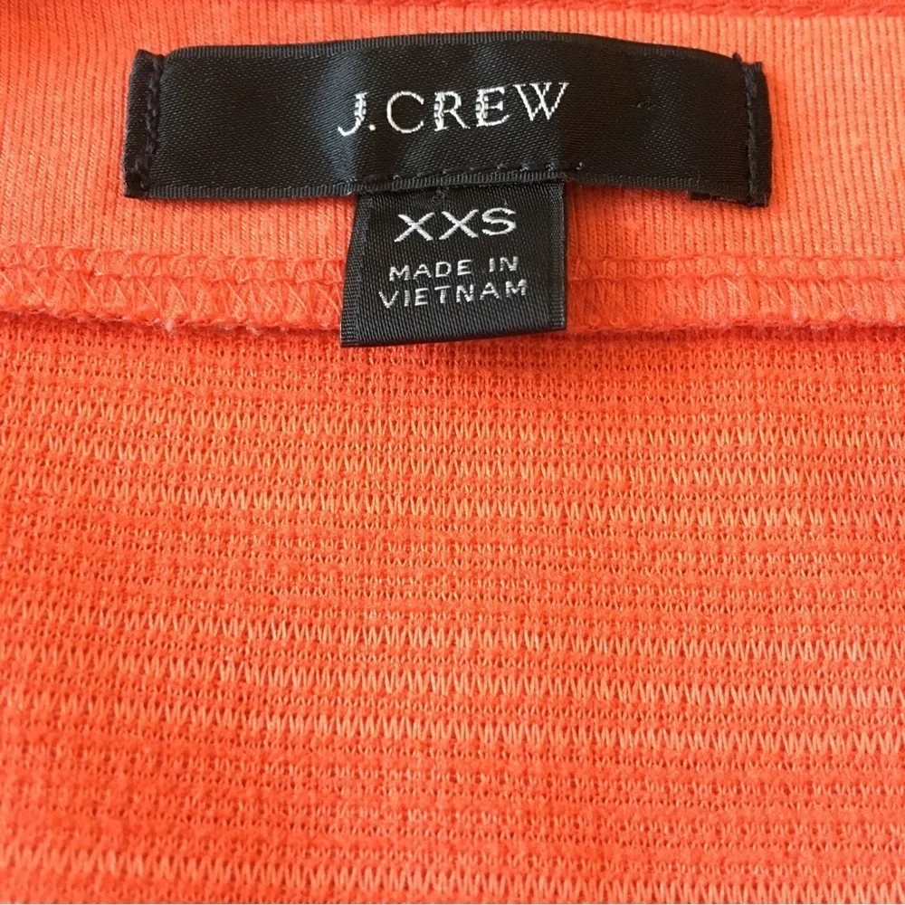 J.Crew Orange Button-Front Tank Top XXS